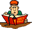 A reader studying the Holy Bible