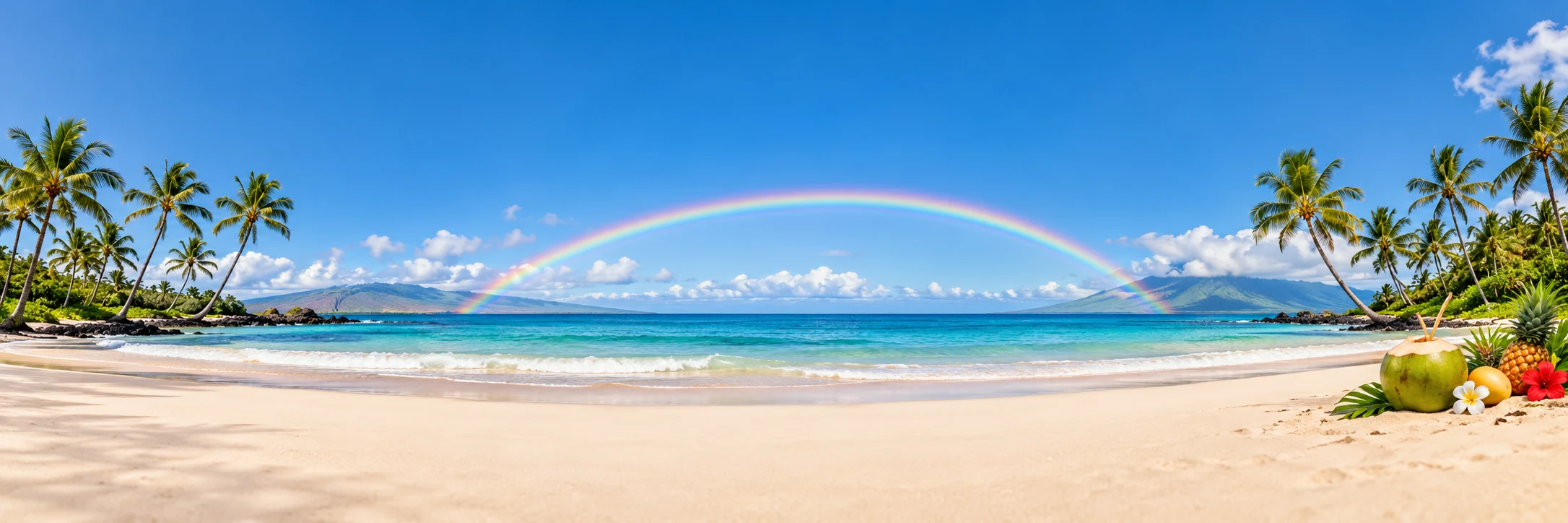 Tropical plant foods and Hawaiian color