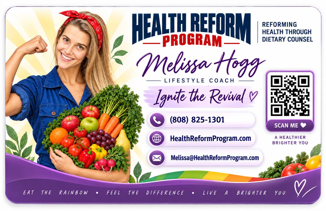 Health Reform Program business card for founder Melissa Hogg
